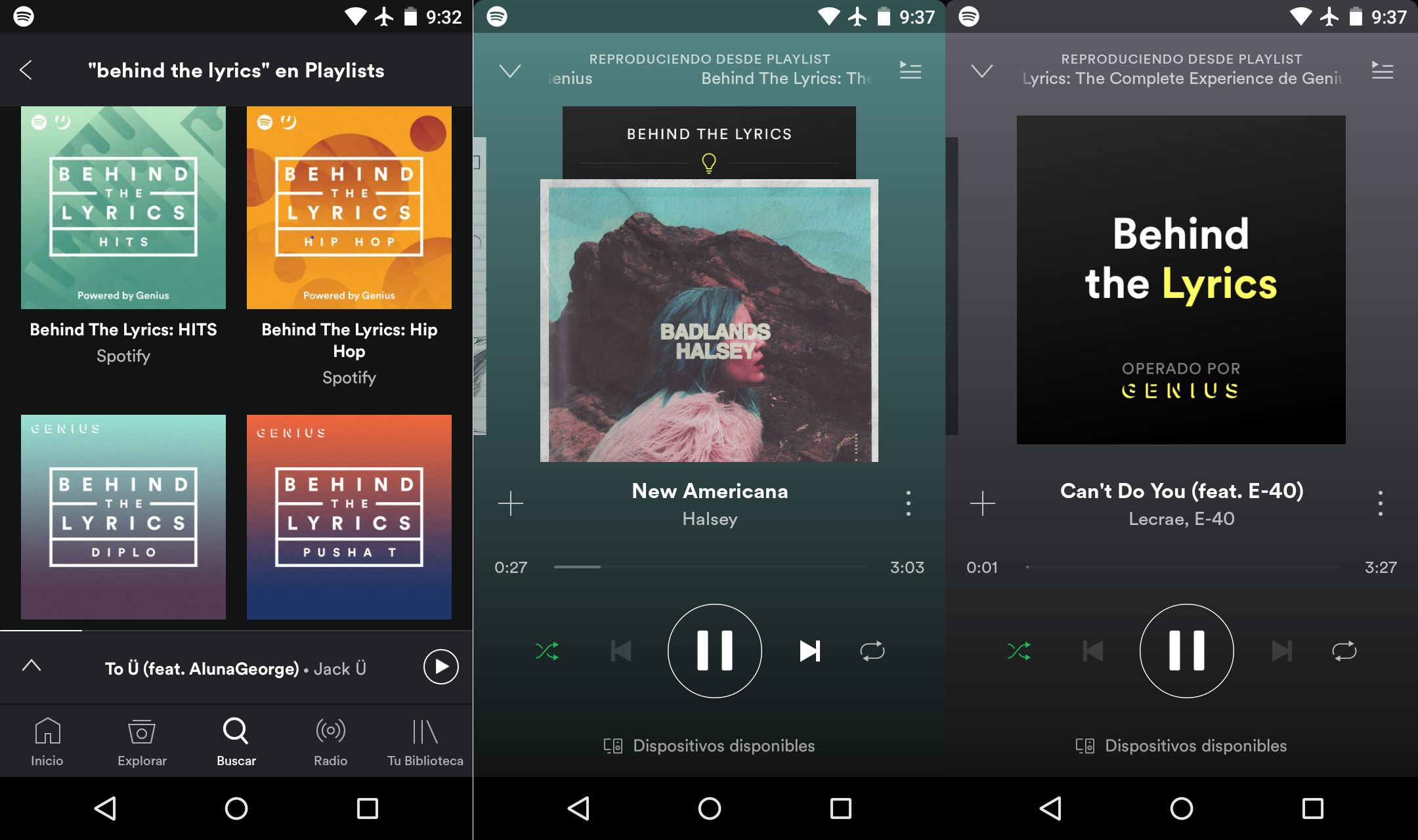 Las letras de las canciones en Spotify ya están disponibles en iOS y Android
