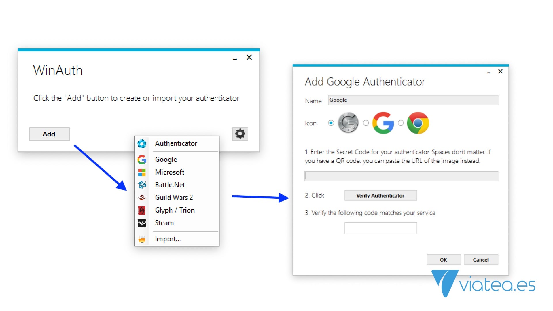 Cómo usar Google Authenticator en Windows. 