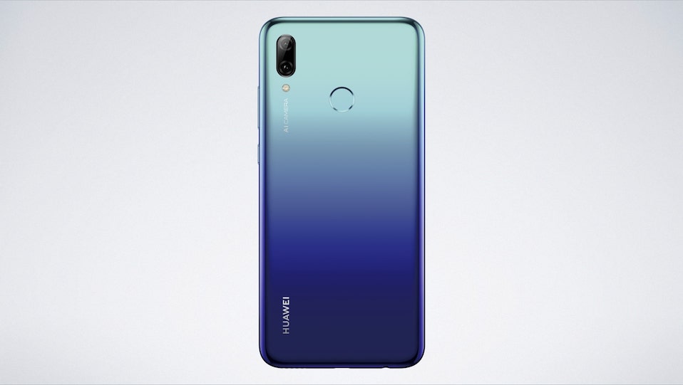 huawei p smart 2019 trasera aurora blue