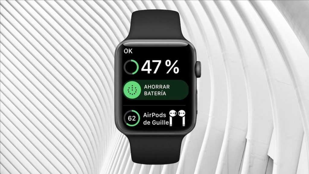 salir del modo ahorro de batería en el Apple Watch