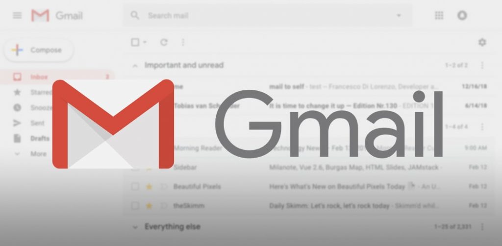 error de Gmail