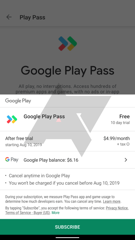 Google Play Pass Screenshot 4