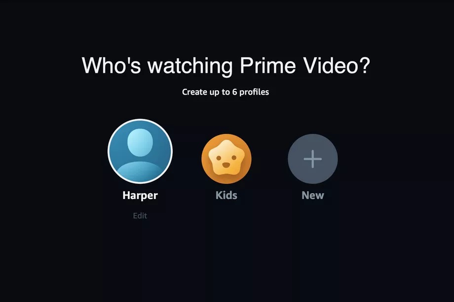 Perfiles de usuario Amazon Prime Video