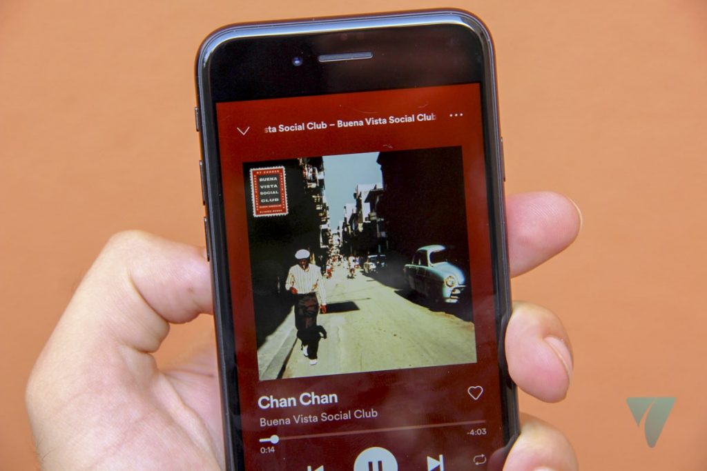 Buena vista social club en Spotify en el nuevo iPhone SE