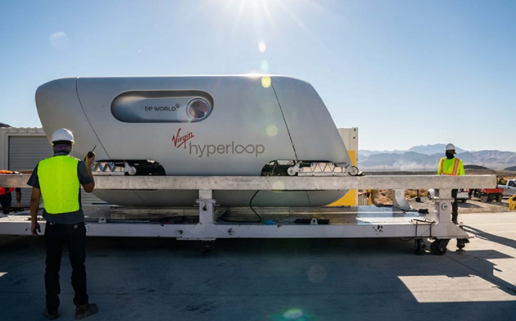 Primera prueba de Virgin Hyperloop con humanos a bordo