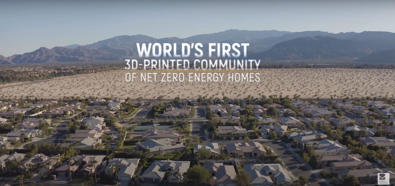 Se prepara la construcción de un complejo de casas en 3D.