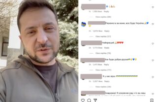 Volodymyr Zelenskyy hablando sobre el video falso