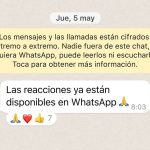 WhatsApp trae nuevas funciones con su última actualización: así puedes reaccionar con emojis a los mensajes de tus chats