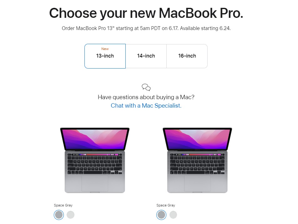 cómo reservar el nuevo MacBook Pro de 13 pulgadas