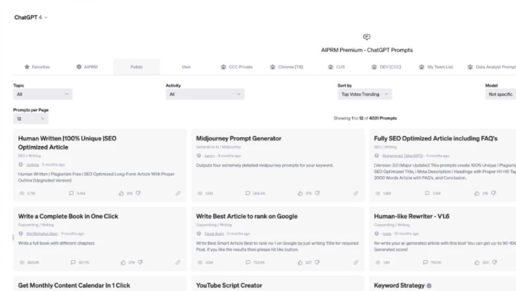 Cómo crear prompts o instrucciones para la IA - Cómo usar AIPRM