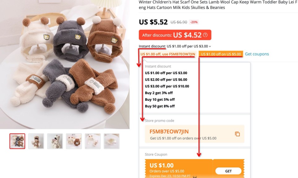 Cómo obtener cupones y descuentos en AliExpress