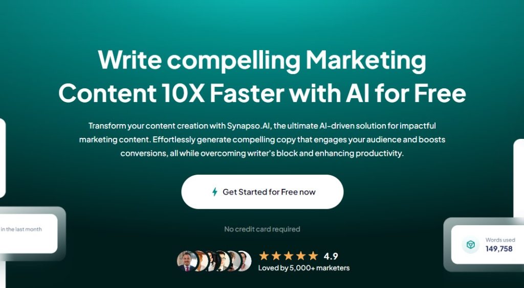 Cómo generar contenido de marketing con IA - Synapso AI