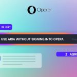 Opera facilita el uso Aria. Su navegador con IA, ahora permite acceso sin necesidad de iniciar sesión.