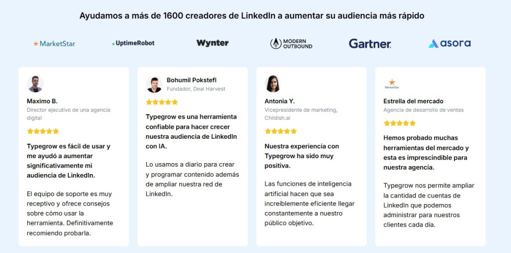 Cómo aumentar mi audiencia en LinkedIn - Cómo usar Typegrow