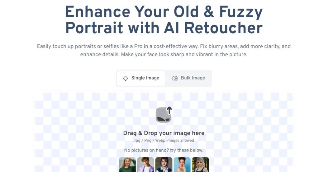 Cómo mejorar fotos de retratos con IA - AI Image Enlarger