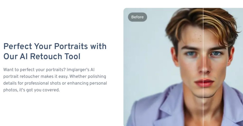 Cómo mejorar fotos de retratos con IA - Cómo usar AI Image Enlarger
