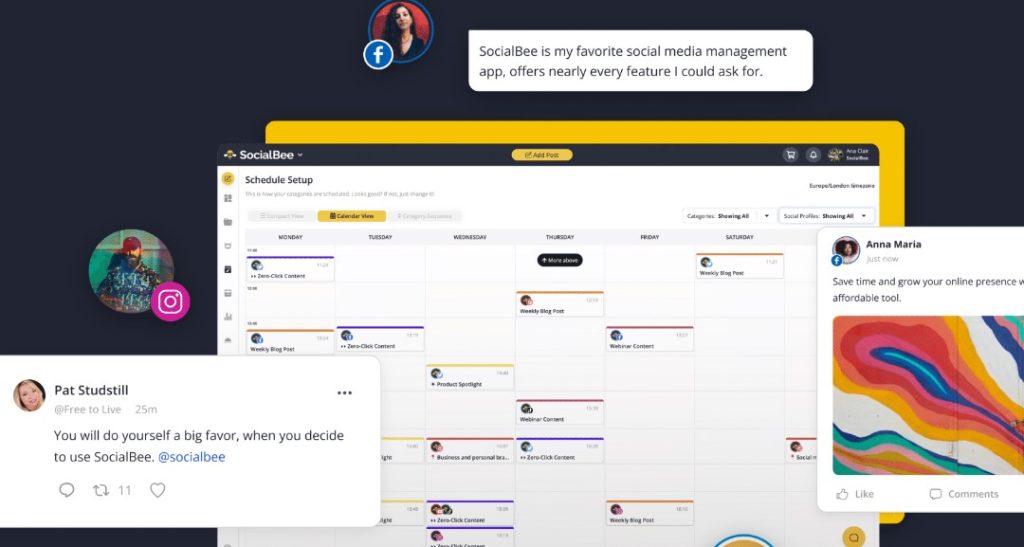 Cómo programar contenido para mis redes sociales con IA - Cómo usar SocialBee