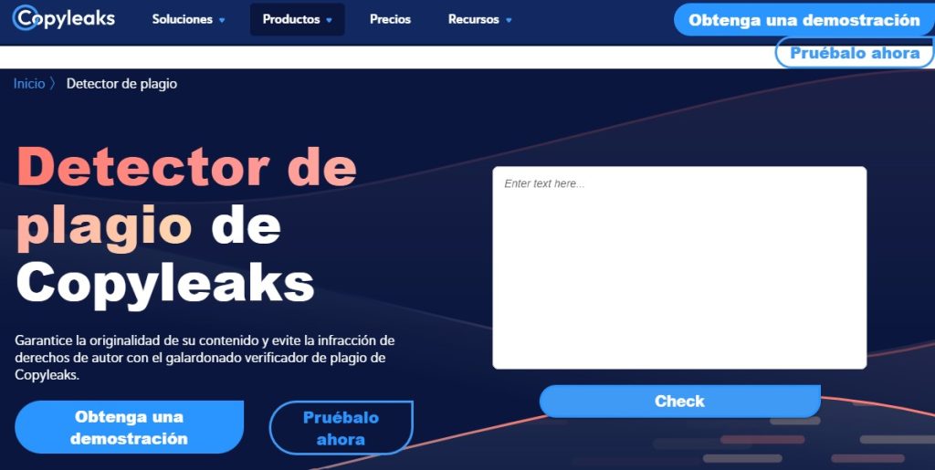 Cómo detectar contenido generado con IA - Copyleaks Plagiarism Detector