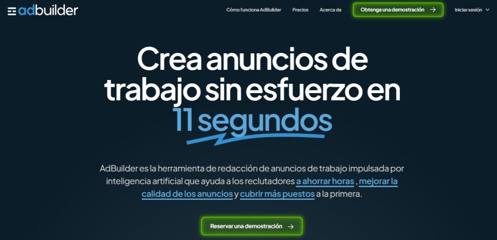 Cómo crear anuncios de trabajo con IA - AdBuilder