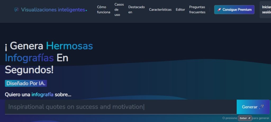 Cómo generar infografía con IA - SmartVisuals