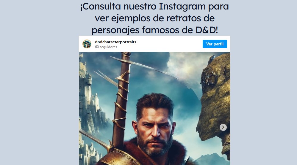 Cómo generar retratos con IA - Cómo usar D&D Character Portraits