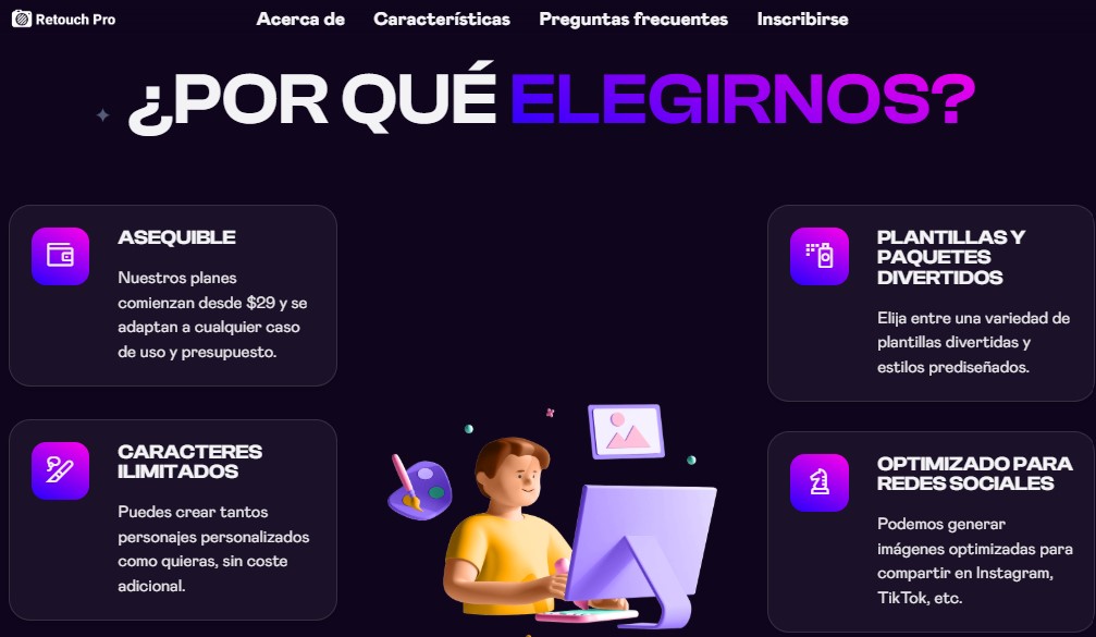 Cómo generar y mejorar fotos con IA - Cómo usar Retouch Pro