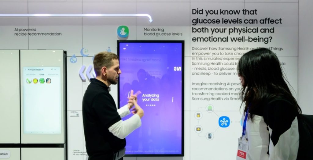 Samsung - ecosistema de bienestar integral - gestión de la nutrición - ces 2025