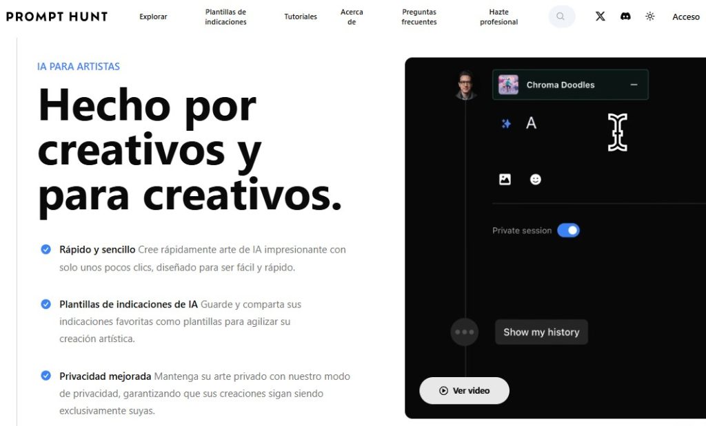 Cómo crear arte con IA - Cómo usar Prompt Hunt