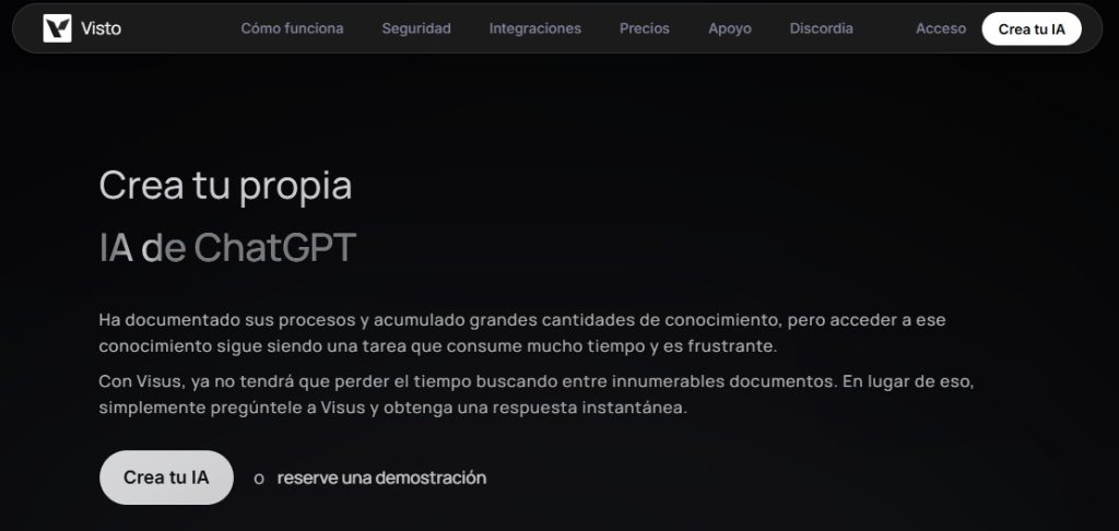 Cómo entrenar a mi propia IA - Visus