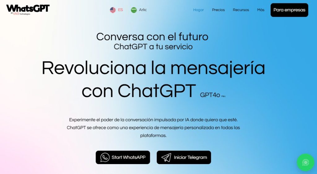 Cómo usar ChatGPT en WhatsApp o Telegram - WhatsGPT