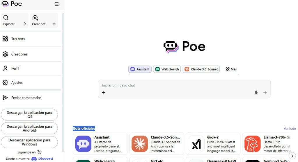 Cómo utilizar múltiples chatbots de IA - Poe