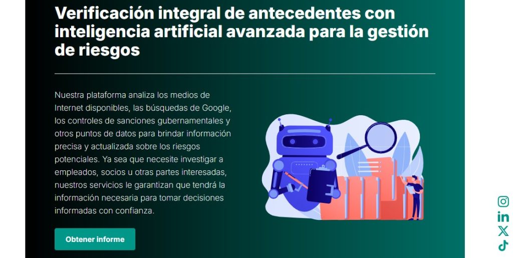 Cómo verificar con IA antecedentes integrales - Cómo usar Adversea