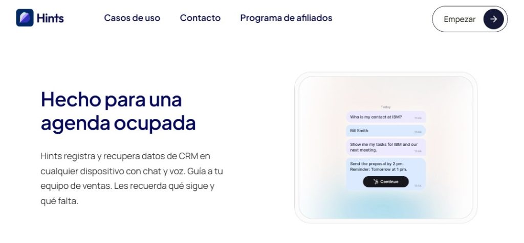 Cómo administrar tareas de CRM con IA - Cómo usar Hints AI