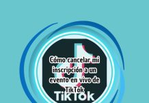 Cómo cancelar mi inscripción a un evento en vivo de TikTok