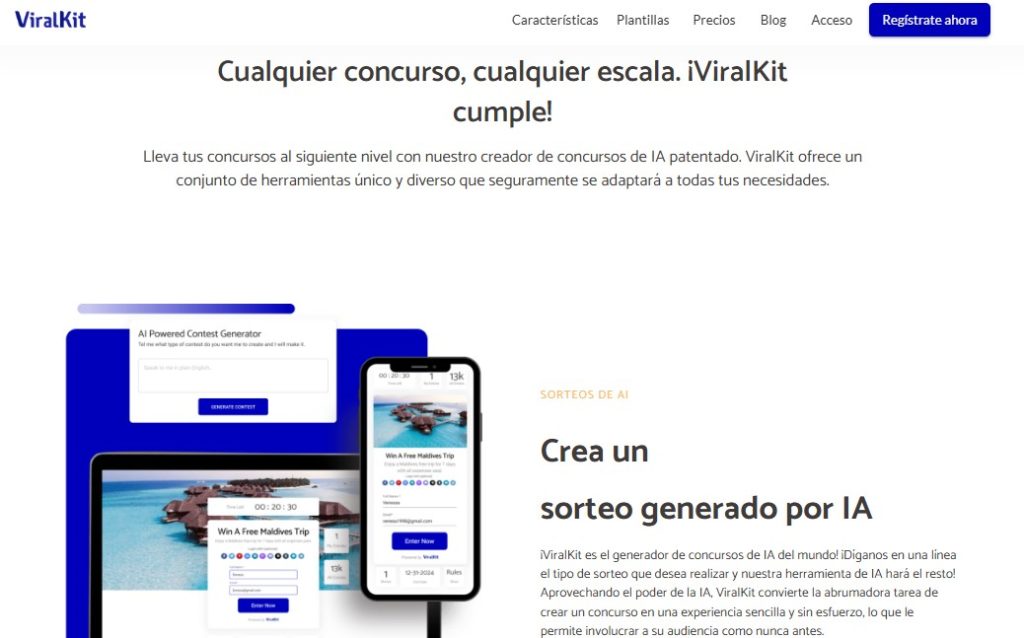 Cómo crear concursos y sorteos con IA - Cómo usar ViralKit