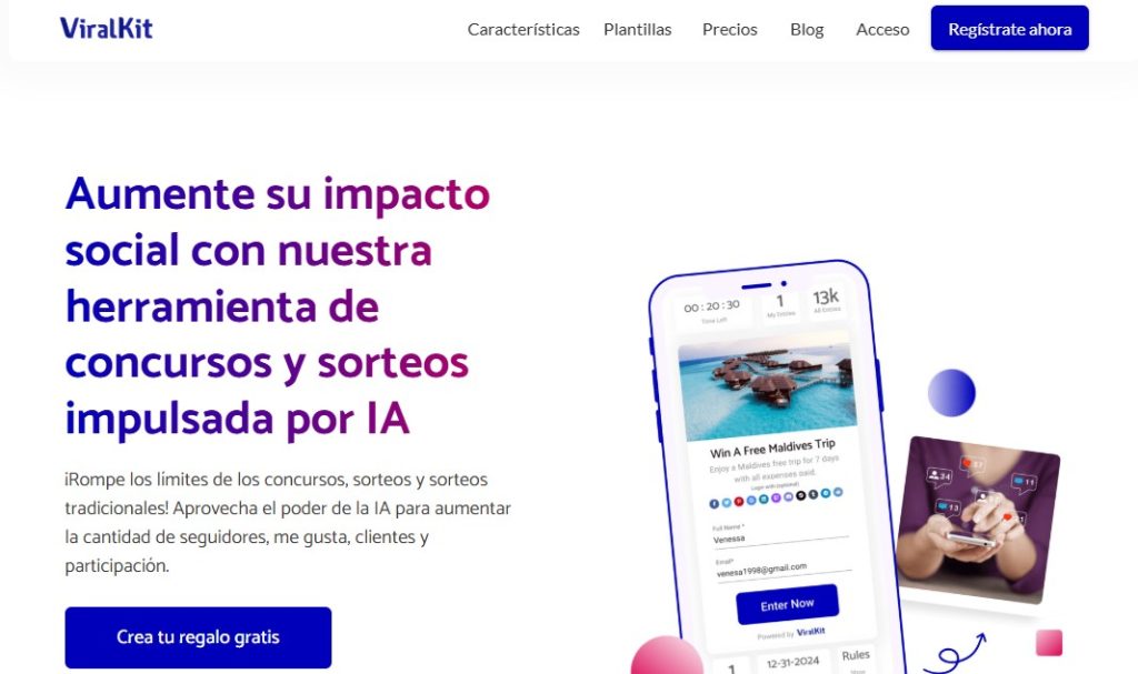 Cómo crear concursos y sorteos con IA - ViralKit