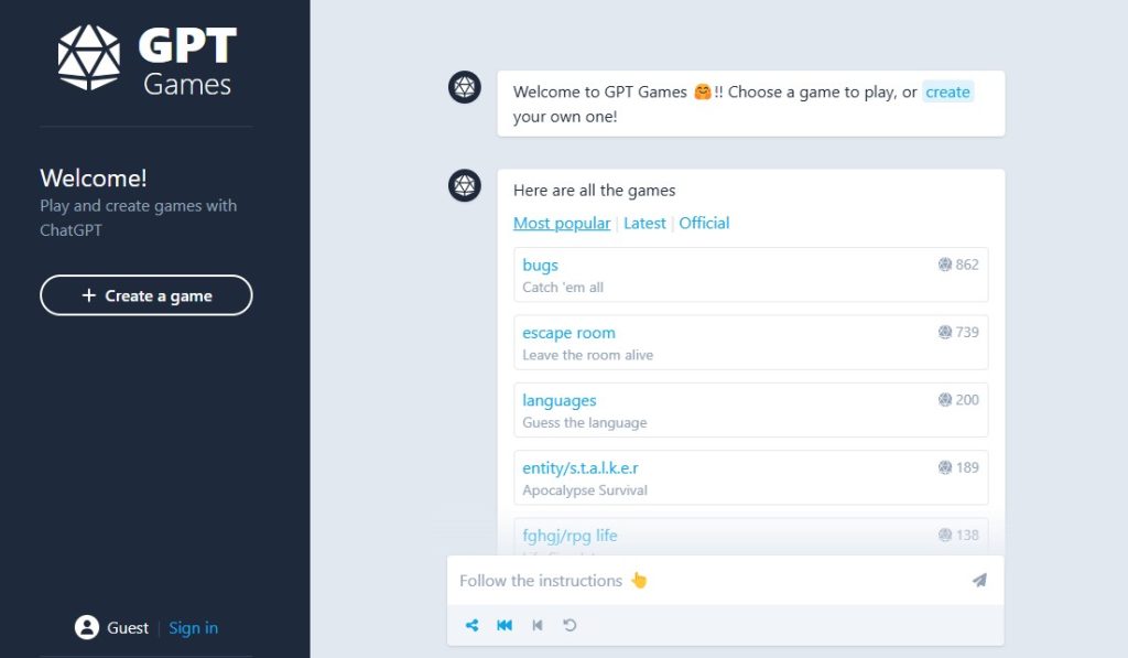 Cómo crear juegos con ChatGPT - GPT Games