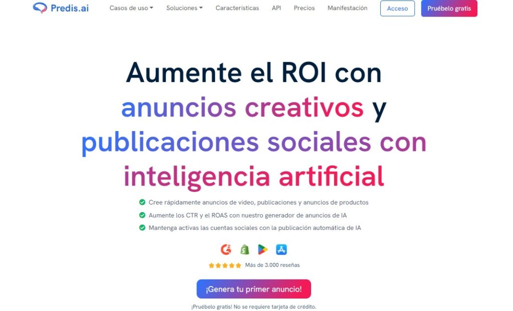 Cómo crear publicaciones y videos con IA - Predis