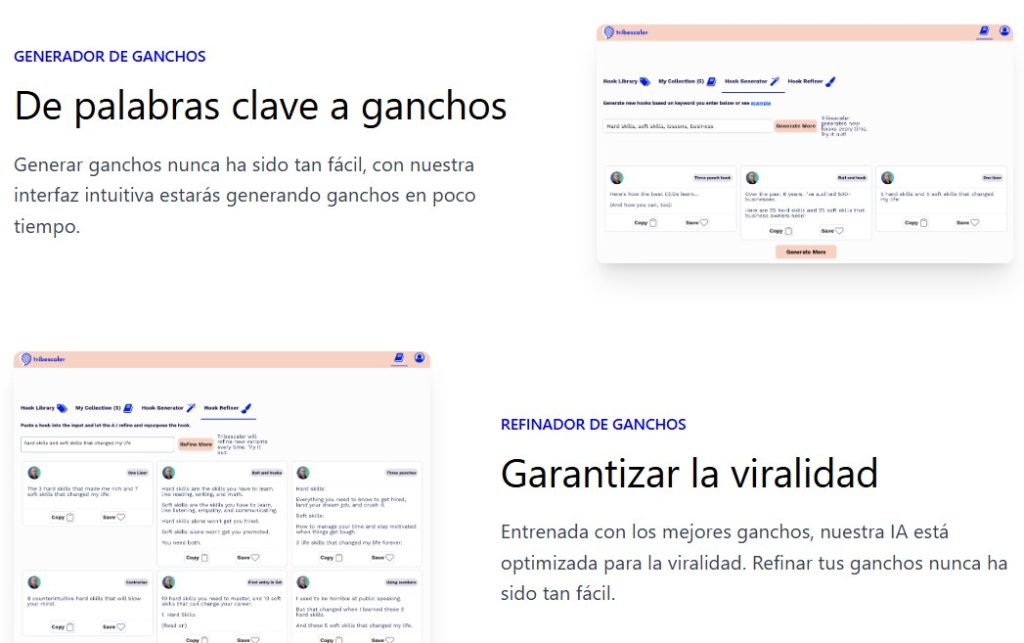Cómo generar ganchos para redes sociales con IA - Cómo usar Tribescaler