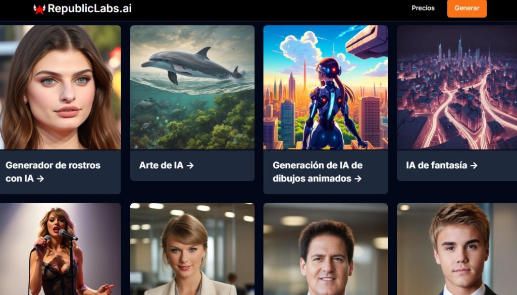 Cómo generar rostros con IA - Cómo usar RepublicLabs