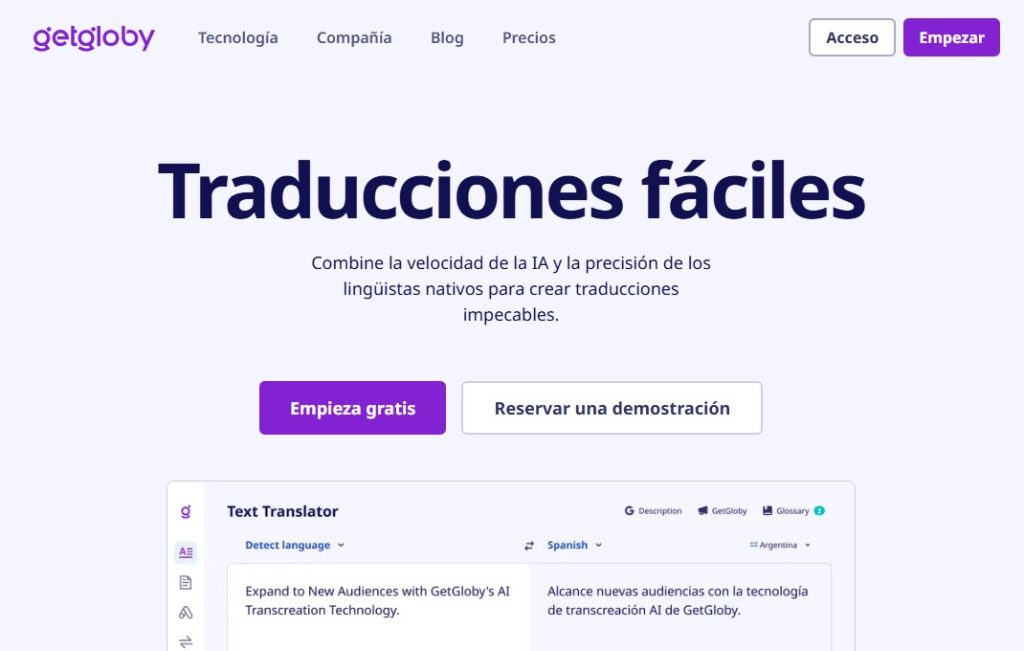Cómo traducir anuncios con IA - GetGloby