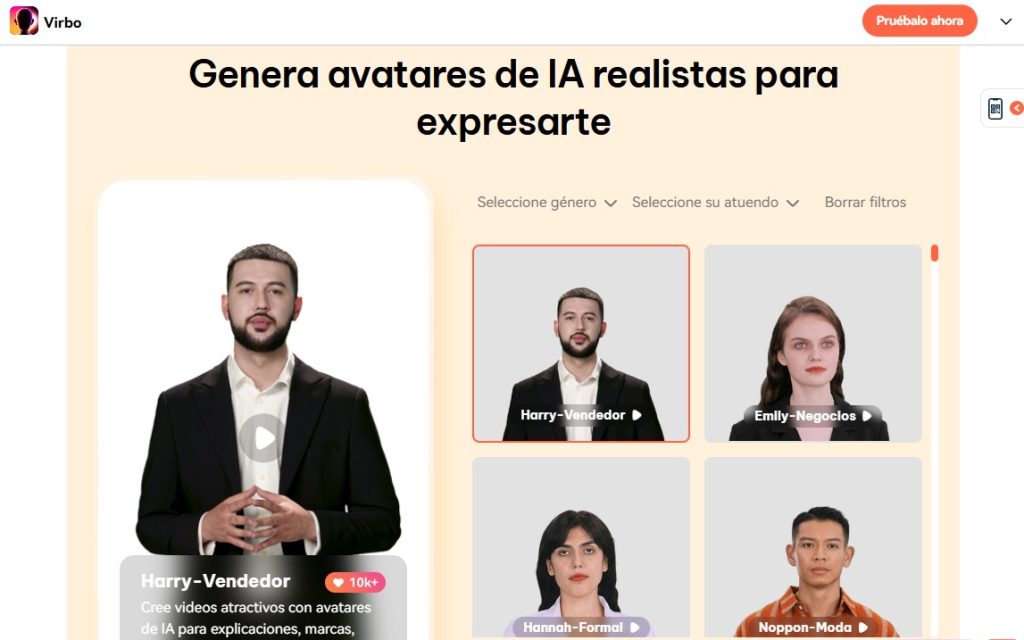 Cómo crear avatares realistas con IA - Cómo usar Wondershare Virbo