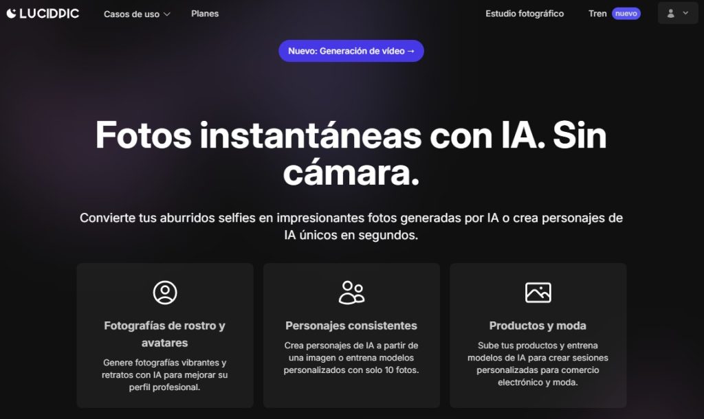 Cómo crear personajes de IA - Lucidpic