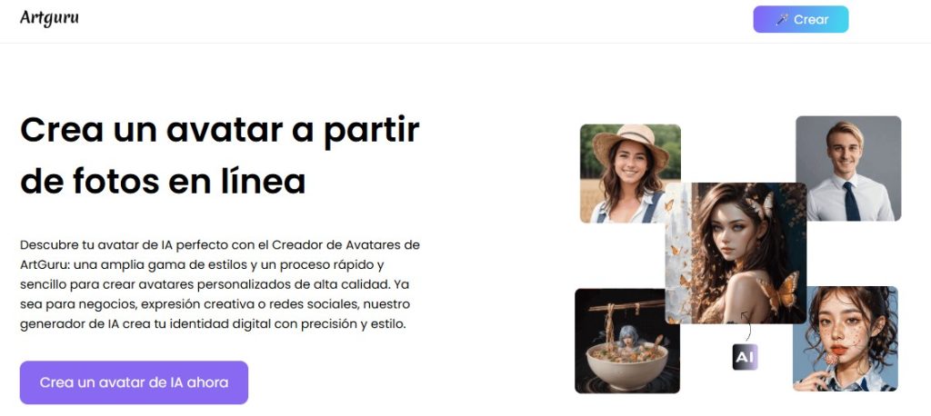 Cómo crear un avatar de IA - Artguru AI Avatar