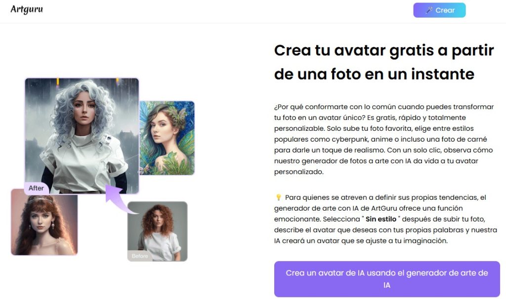 Cómo crear un avatar de IA - Cómo usar Artguru AI Avatar