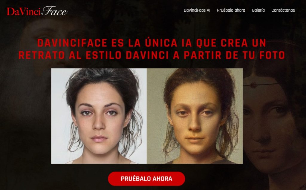 Cómo crear un retrato con estilo de Da Vinci con IA - DaVinciFace