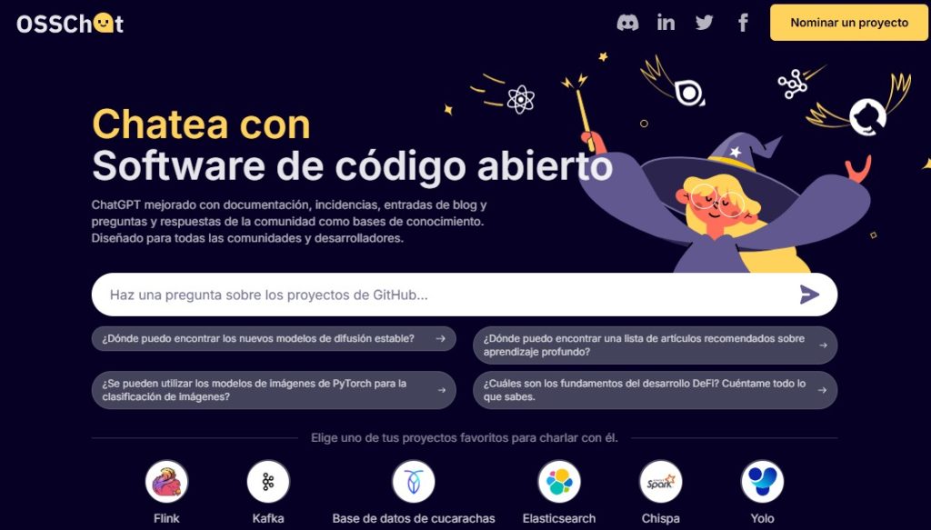 Cómo hacer consultas OSS a la IA - OSS Chat