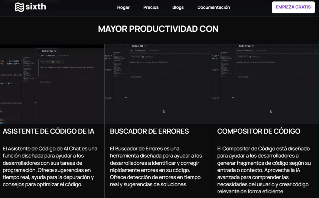 Cómo identificar y corregir errores en código con IA - Cómo usar Sixth