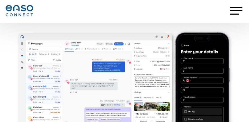 Cómo interactuar con mis huéspedes con IA - Cómo usar EnsoConnect