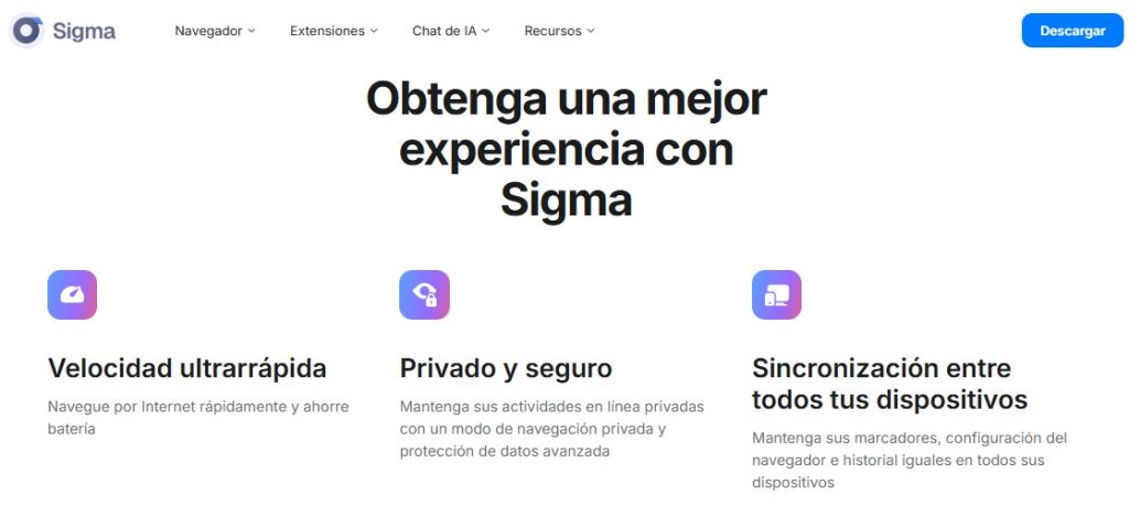 Cómo navegar en la web con IA - Cómo usar Sigma Browser